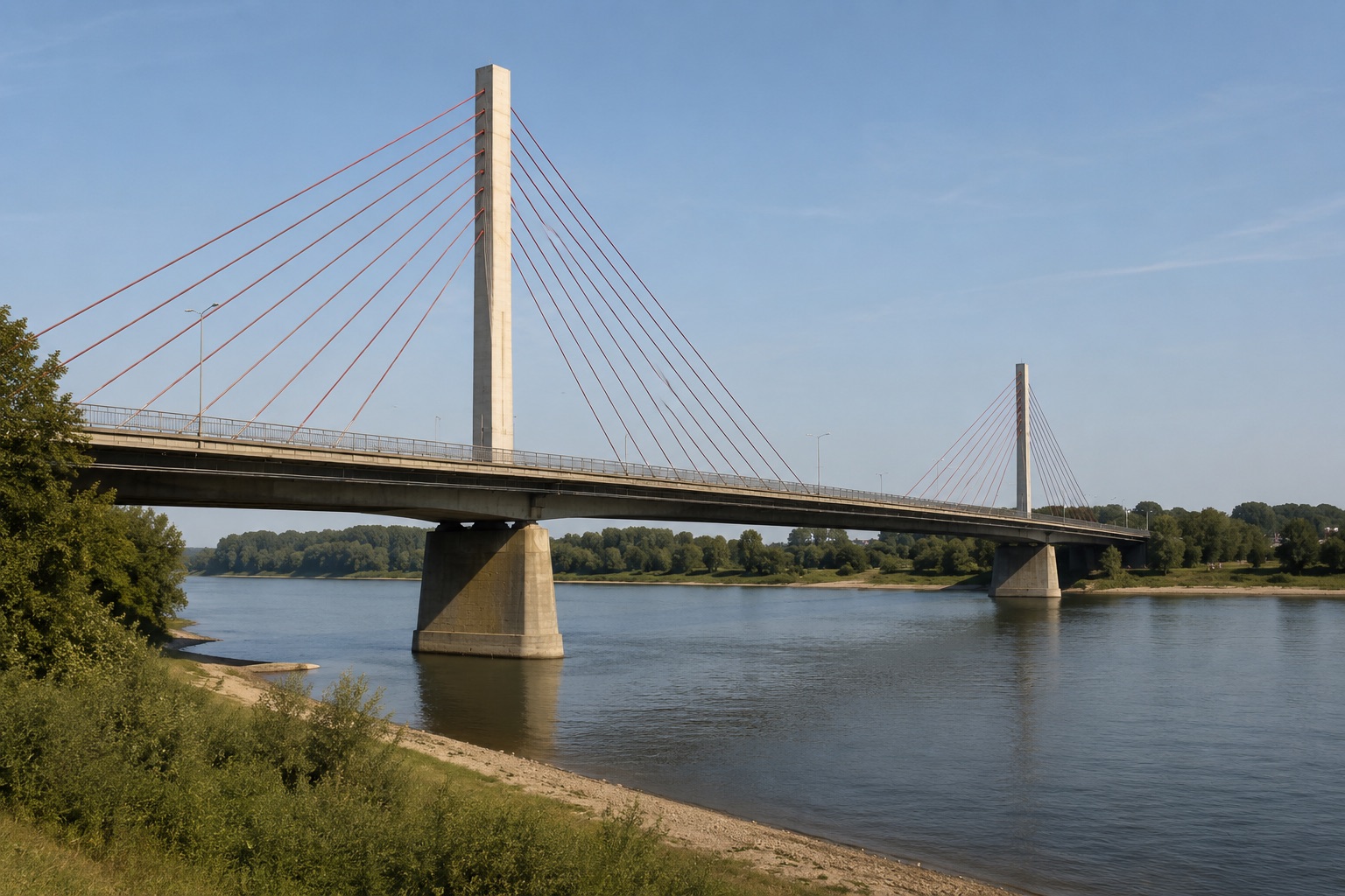 Friedrich-Ebert-Brücke über den Rhein in Bonn